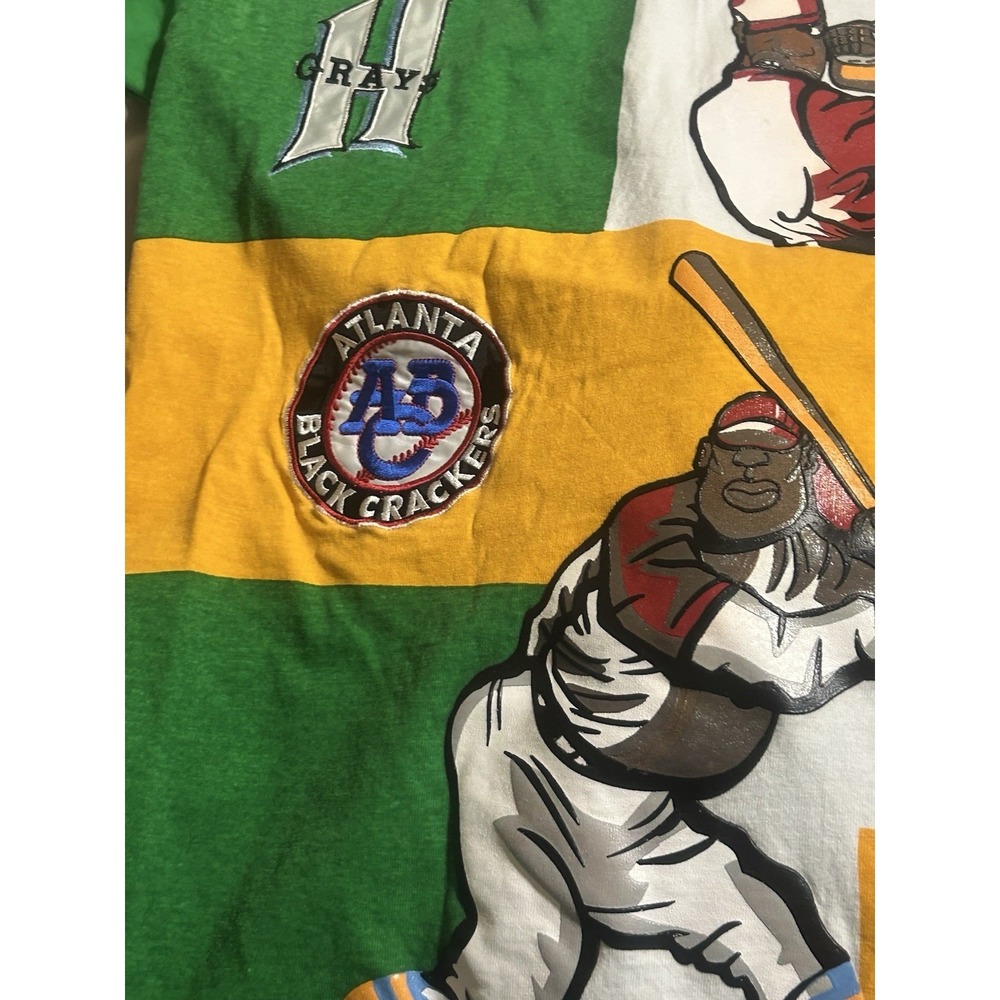 Negro Leagues 1920 Museum Graphic T Shirt XL Green Patch Streetwear - Picture 7 of 13